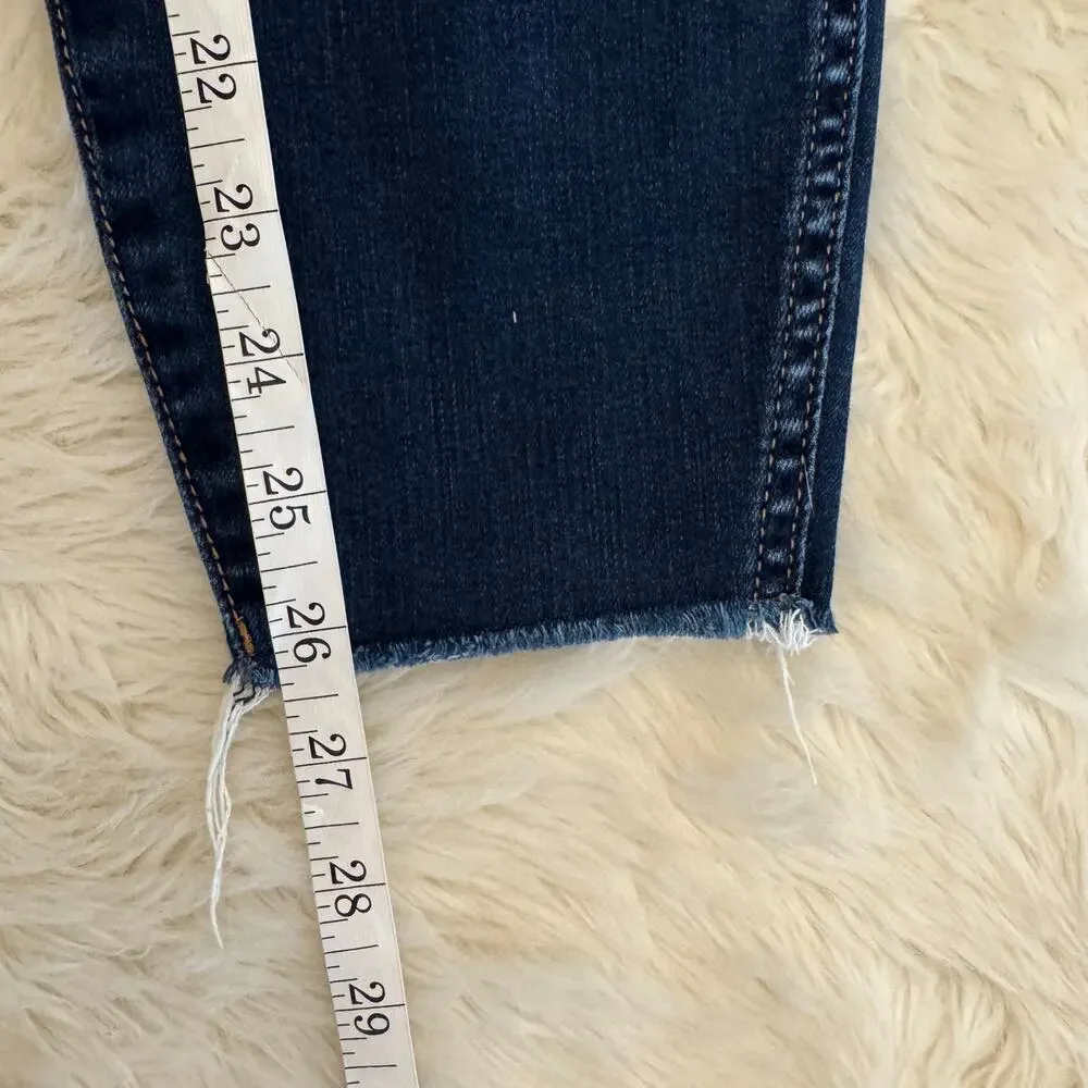 Kut From The Kloth Connie Ankle Skinny Raw Hem High-Rise Denim Jeans 8